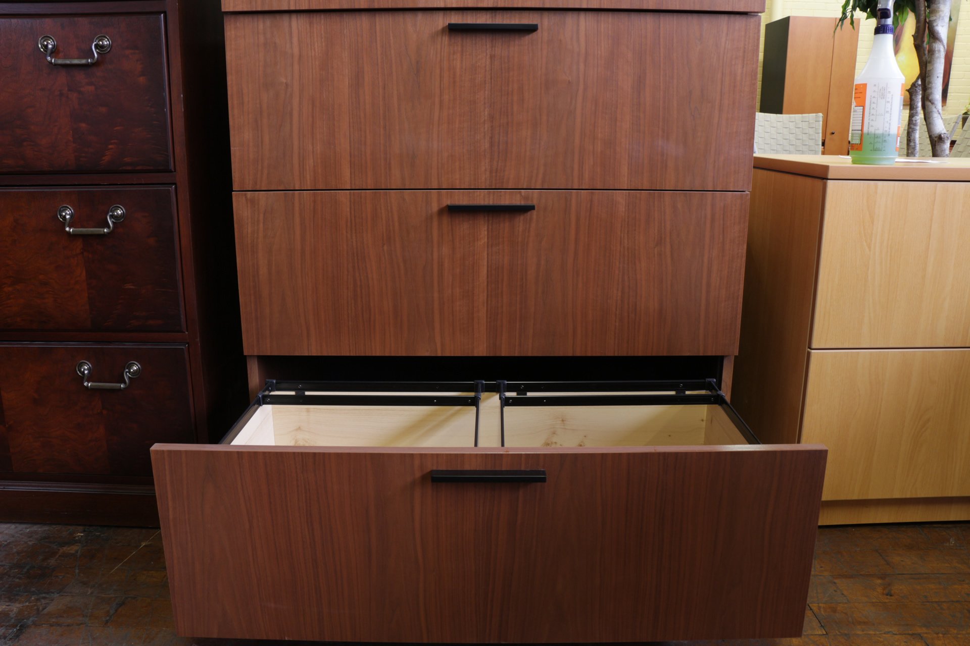 Steelcase Wood 4 Drawer File Cabinet