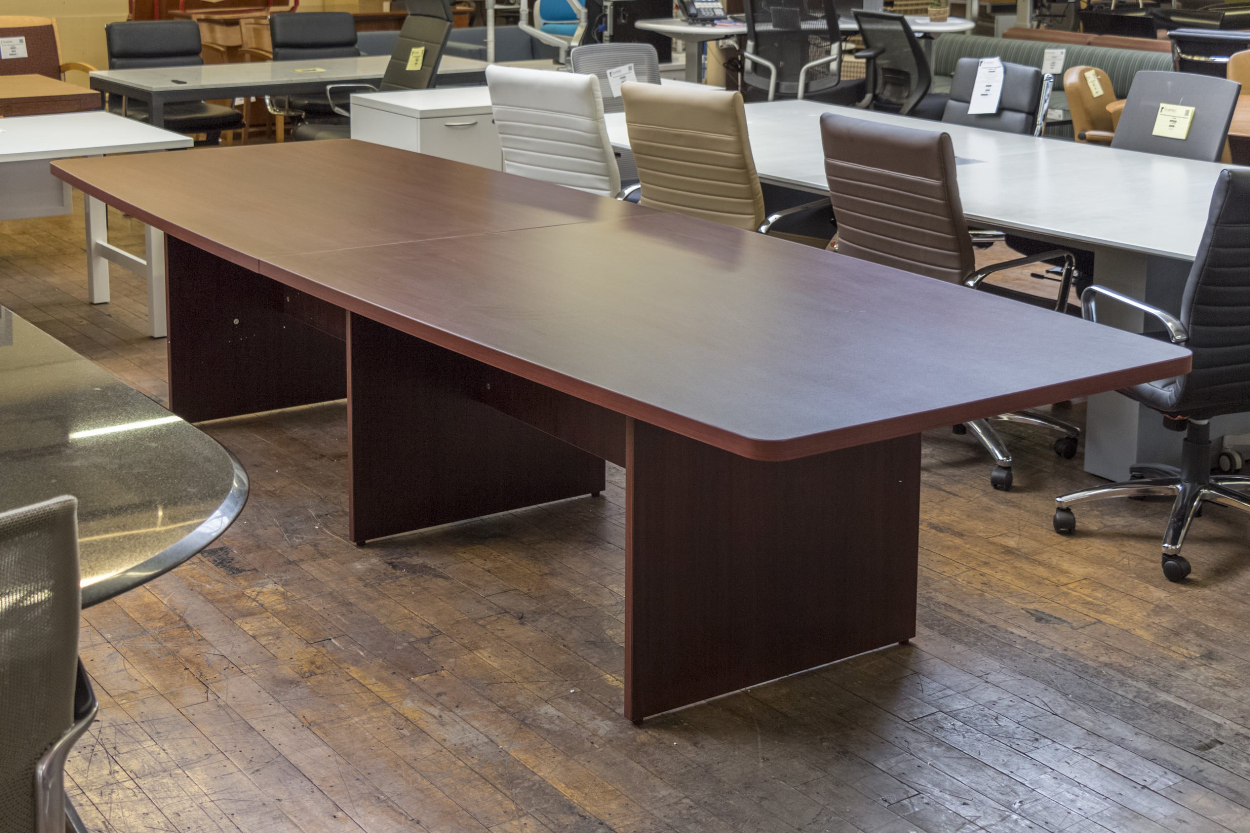 Warren Series 12' Laminate Boat-shaped Conference Tables