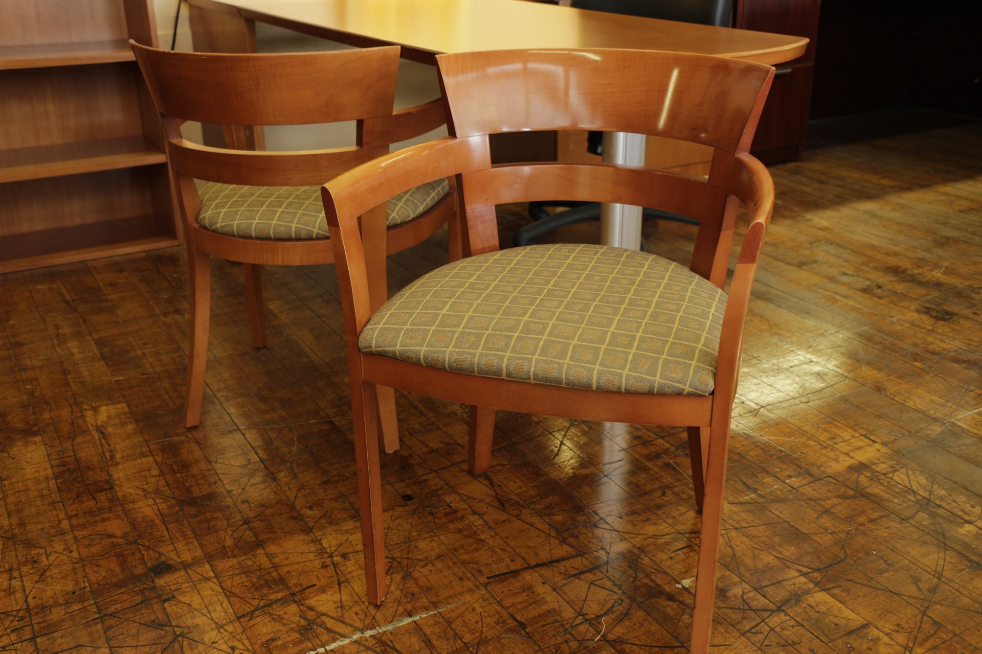 Bernhardt Medium Cherry Guest Chairs (Used)