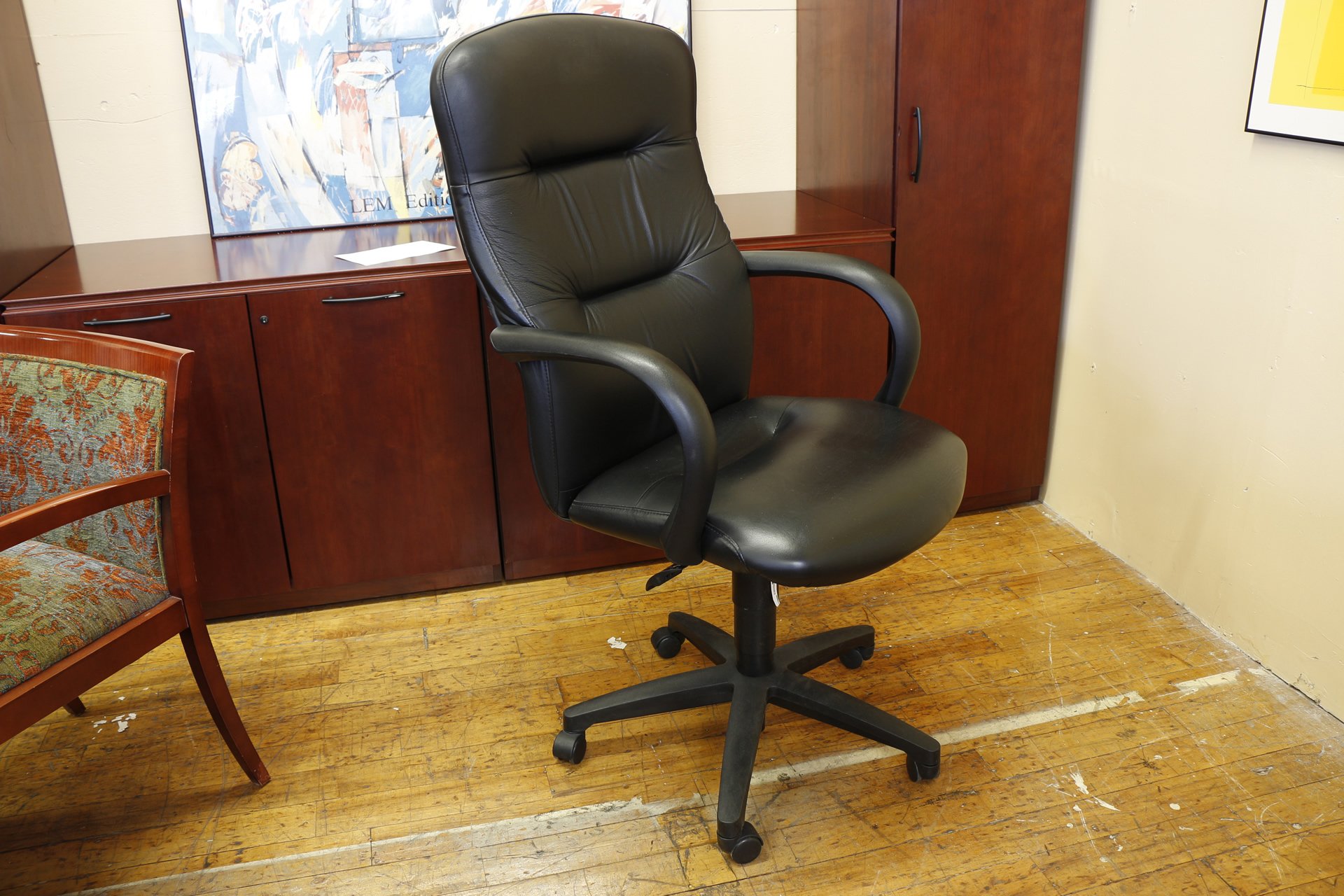 Hon Allure High-Back Black Leather Executive Chairs