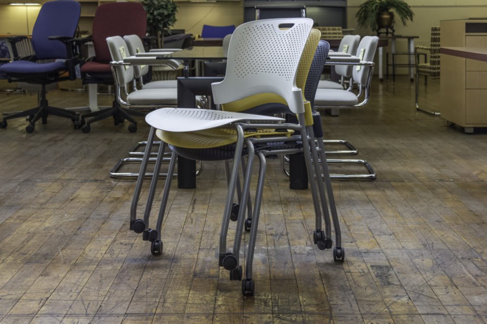 Herman Miller Caper Armless Stacking Chairs